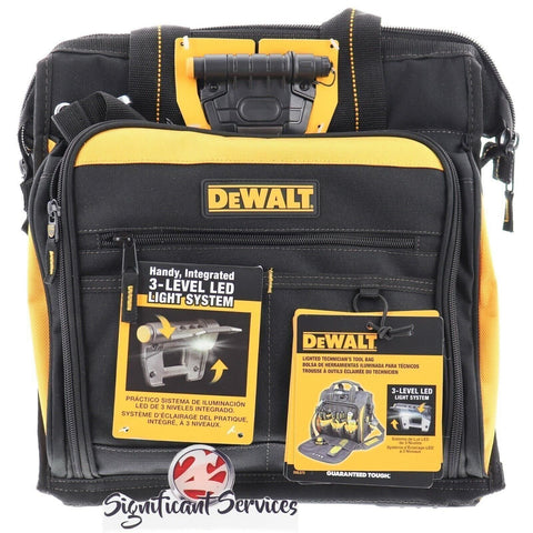 DEWALT DGL573 Lighted Technician's Tool Bag 41 Pocket