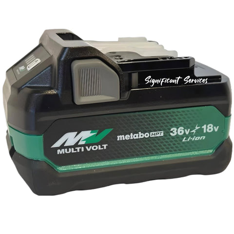 Metabo HPT 380083M 18V/36V MultiVolt Battery 2.5Ah 5.0Ah 4-Stage Fuel Gauge