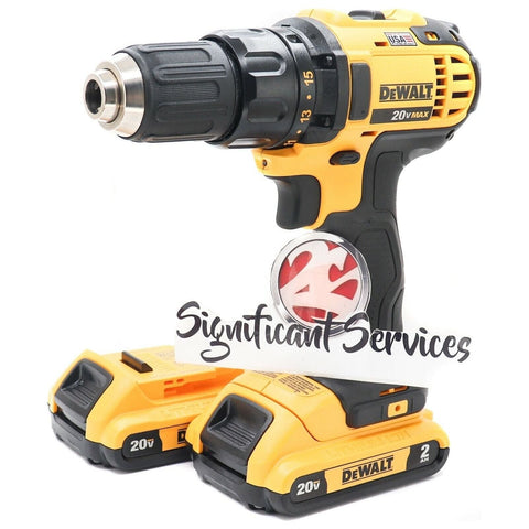 DEWALT DCD780 20Volt MAX Li-Ion Cordless Compact Drill/Driver 2.0 Ah Batteries