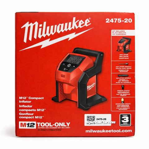 Milwaukee Electric Tools 2475-20 M12 COMPACT Inflator