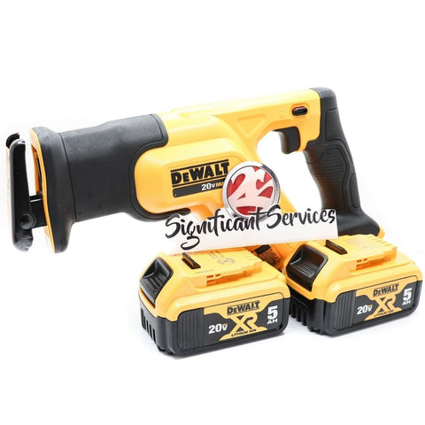 DeWALT DCS387B 20V MAX XR Li-Ion Compact Reciprocating Saw 5.0 Ah Batteries