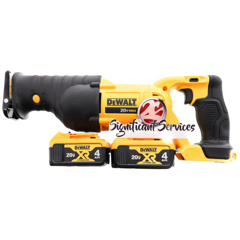 Dewalt DCS380 Cordless Battery Reciprocating Saw Variable Speed 4.0 Batteries Kit