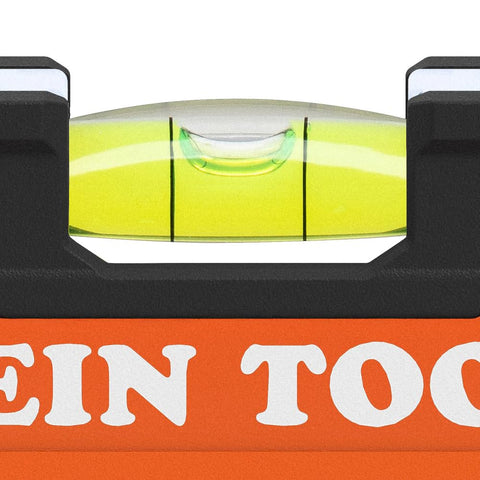 Klein Tools 93572 72-Inch Box Level, 6-Foot Box Beam Spirit Level, 3 Vials, High Visibility Orange, Aluminum Body