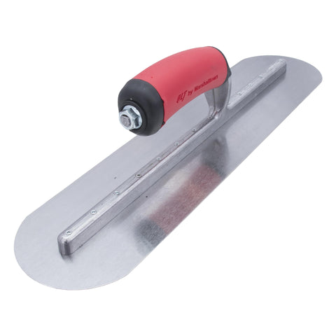 Marshalltown FTFR373R Fully Rounded Concrete Finishing Trowel 14 x 4 in Soft Grip Handle