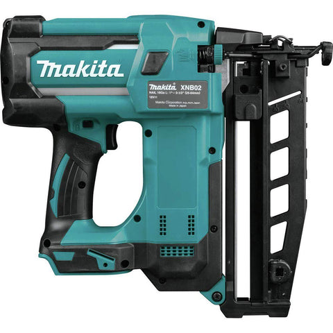 Makita XNB02Z 18V LXT 16 Ga 2-1/2" Brushless Cordless Straight Finish Nailer New