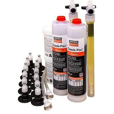 Simpson Strong-Tie ETIPAC2G10KT - CRACK-PAC Injection Epoxy Crack Repair Kit