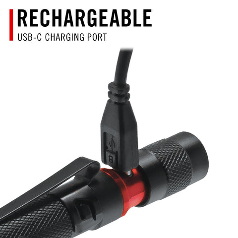 COAST HP3R 500 Lumen Rechargeable LED Penlight TWIST FOCUS Black 20818 385 Lumen
