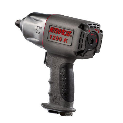 AIRCAT 1200-K 1/2" Pneumatic Impact Wrench 900 ft-lb Nitrocat Twin Clutch Composite