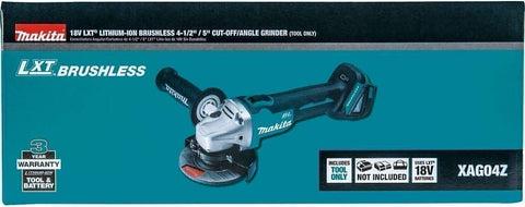 Makita XAG04Z 18V 4 1/2" 5" Brushless Cordless Battery Cut Off Angle Grinder