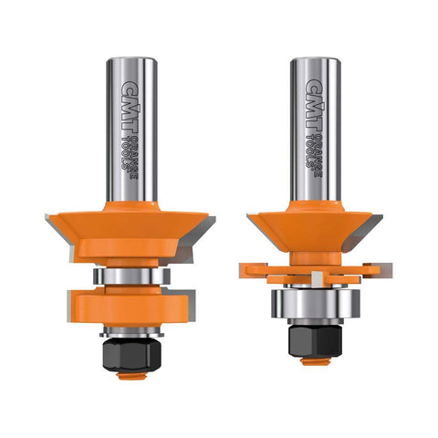 CMT 855.506.11 V-Tongue & Groove Bit Set, 1/2-Inch Shank, 1-3/4-Inch...
