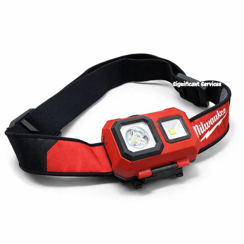 Milwaukee 2104 Spot Flood 450 Lumens Adjustable Hard Hat Headlamp Light
