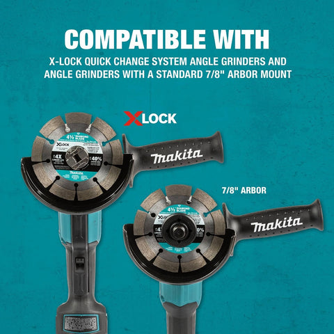 Makita E-07406 X-Lock 5" Continuous Rim Diamond Blade for Ceramic and Granite Cutting