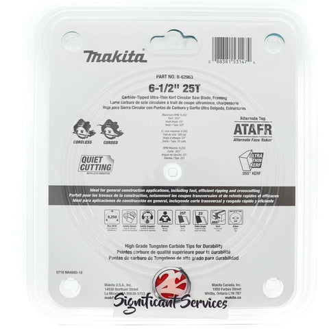 Makita B-62963 6-1/2" Circular Saw Blade