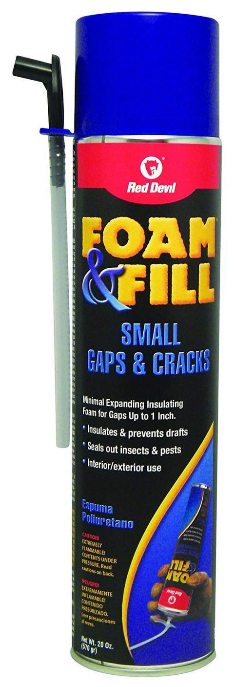 Red Devil 092012 Foam & Fill Small Gaps & Cracks Expanding Polyurethane Sealant