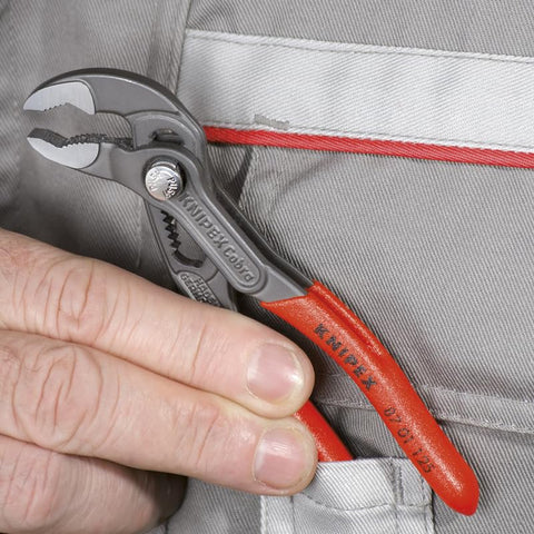 Knipex 87 01 125 Cobra Water Pump Pliers 5" in. Adjustable Non-Slip, Polished