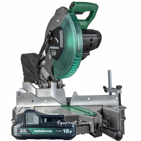 Metabo HPT C1810DFAQ4 18V MultiVolt Cordless 10" Single Bevel Miter Saw BSL1820