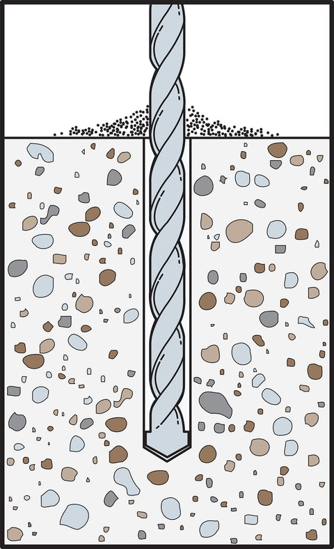 Simpson Strong-Tie THD37500CS Titen HD Concrete Anchor 3/8" x 5" Zinc Countersunk 50-Pack
