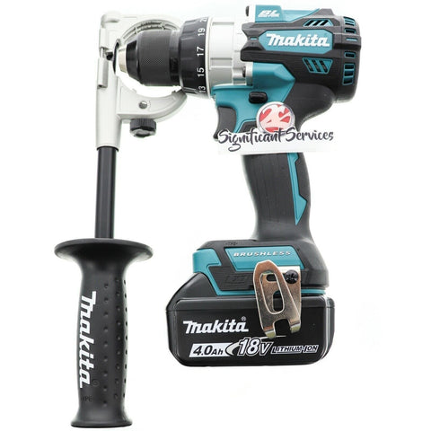 New Makita XPH14Z 18V Li‑Ion Brushless 1/2" Hammer Driver Drill 4.0 Ah Battery