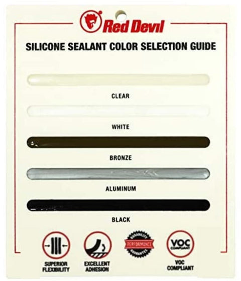 Red Devil 081640 100% Silicone Sealant Architectural Grade, Silicone...