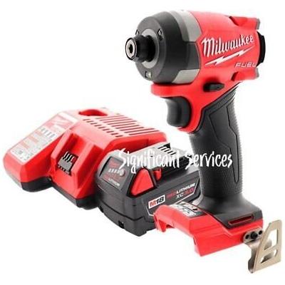 New Milwaukee 2953-20 M18 FUEL Brushless Cordless 3.0 Ah 1/4" Impact Driver Kit