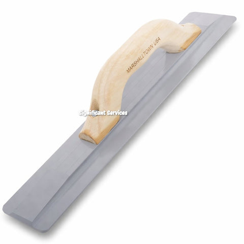 Marshalltown 134 14" Beveled End Magnesium Float Wood Handle Concrete Hand Tool