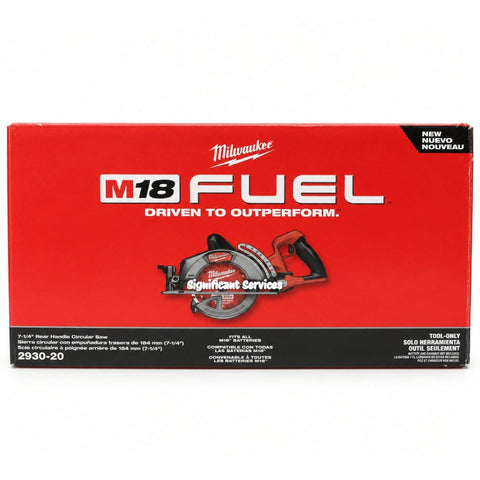 Milwaukee 2930-20 M18 FUEL 7-1/4" Rear Handle Cordless Circular Saw Bare Tool