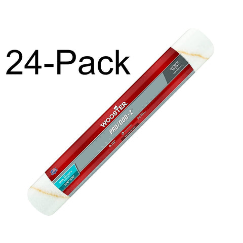 Wooster Brush RR642 18 inch Pro/Doo-Z 3/8 inch Nap Roller Cover - 4 Pack of 6