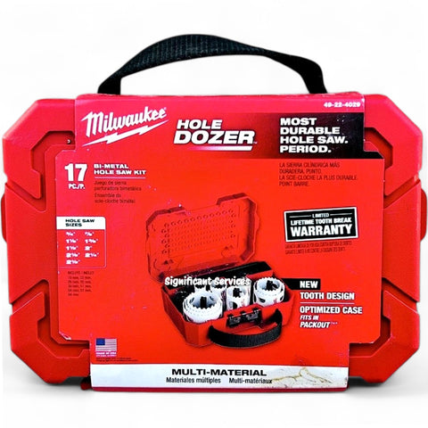 Milwaukee 49-22-4029 Tool HOLE DOZER Bi-Metal Hole Saw Set (17-Piece) with Case