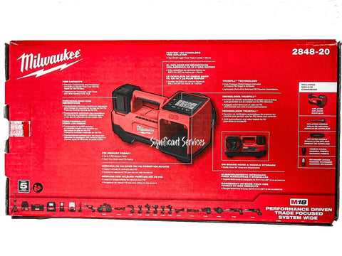 New Milwaukee 2848-20 M18 18V Li-Ion Cordless Battery Tire Inflator Pump