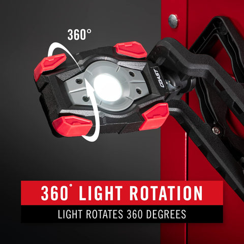 Coast CL20R 1750 Lumen Rechargeable Dual Power Rotating LED Magnetic Clamp Light