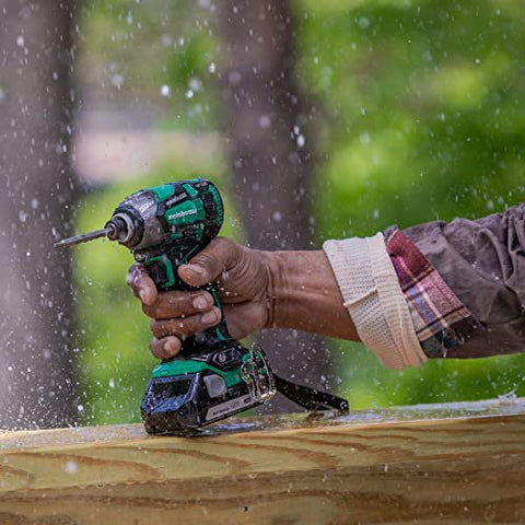 Metabo HPT WH18DBDL2CM MultiVolt 18V Brushless Lithium-Ion Cordless Triple Hammer Impact Driver Kit with 2 Batteries (1.5 Ah)