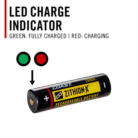 Coast ZX955 ZITHION-X 12V Li-Ion Rechargeable Battery for EAL18 PM300