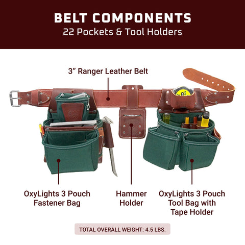 Occidental Leather 8080DB XL OxyLights Framer Set with Double Outer Bags
