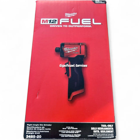 Milwaukee 3485-20 M12 Fuel 1/4 Inch Right Angle Die Grinder Tool