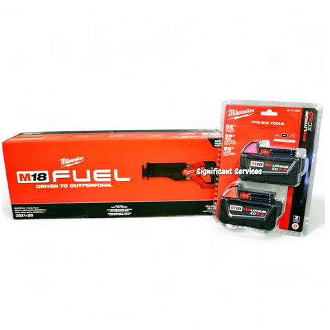 Milwaukee 2821-20 18V Fuel Sawzall Reciprocating Saw Cordless 5.0 AH Batteries