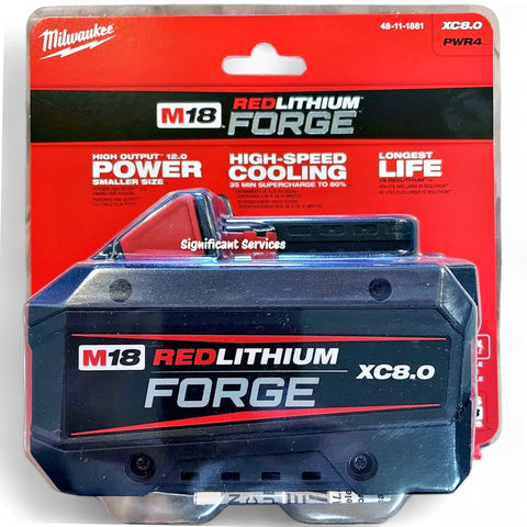 Milwaukee 48-11-1881 M18 18V REDLITHIUM FORGE XC 8.0Ah Battery Pack