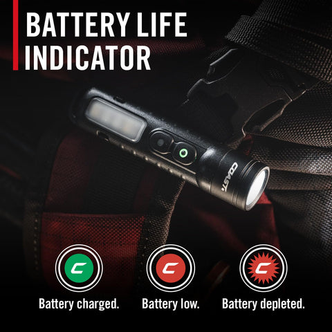 Coast KL30R 500 Lumen Rechargeable LED Pocket Flashlight with UV Light