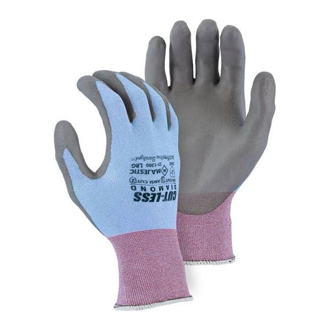 Majestic 37-1300 Medium Dyneema Coated 18-Gauge Cut-Less Diamond Gloves