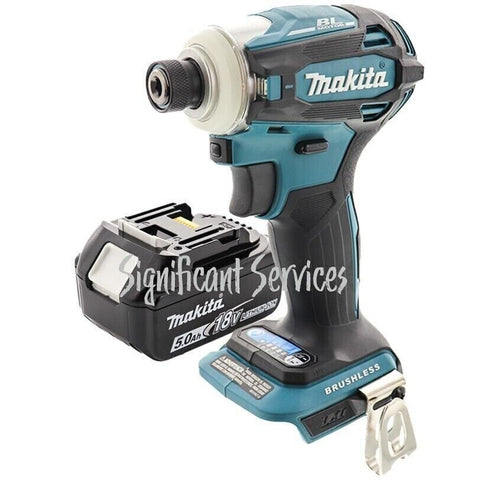 Makita XDT19Z 18V LXT Brushless Quick‑Shift 4‑Speed Impact Driver 5.0 Ah Battery