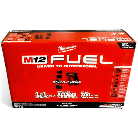 Milwaukee 2505-22 M12 FUEL 12V Brushless Installation 4-in-1 Drill/Driver Kit