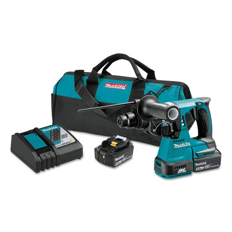 Makita XRH01T 1" SDS-Plus Rotary Hammer Kit 18V LXT Brushless Cordless 5.0Ah