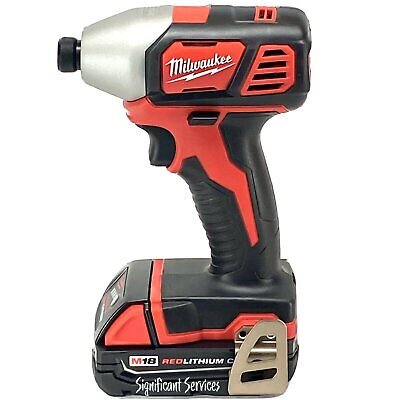 Milwaukee 2656-20 1/4" M18 18V 18 Volt Cordless Hex Impact Driver 2.0 Ah Battery