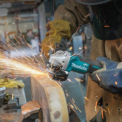 Makita XAG11Z 18V LXT Lithium-Ion Brushless Cordless 4-1/2” / 5" Paddle Switch Cut-Off/Angle Grinder with Electric Brake