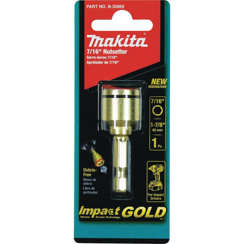 Makita B-42709 Impact Gold 7/16" Grip-It Nutsetter, 10/Pk