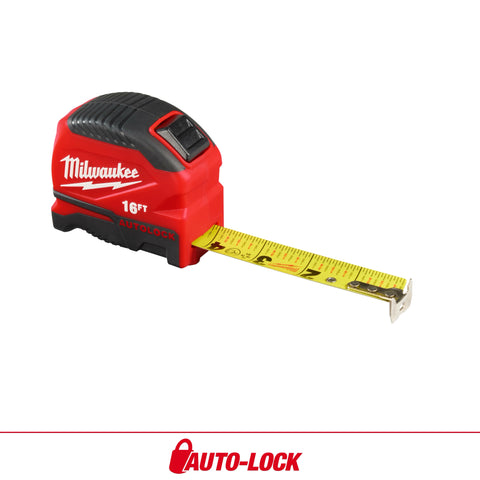Milwaukee 48-22-6816 Auto-Lock Tape Measure 16 ft Measuring Tape