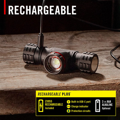 Coast XPH34R 2075 Lumen USB-C Rechargeable LED Headlamp Twist Focus PURE Beam