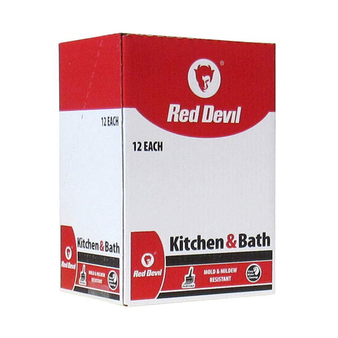 Red Devil 0887 Kitchen & Bath Low Odor 100% Silicone Sealant