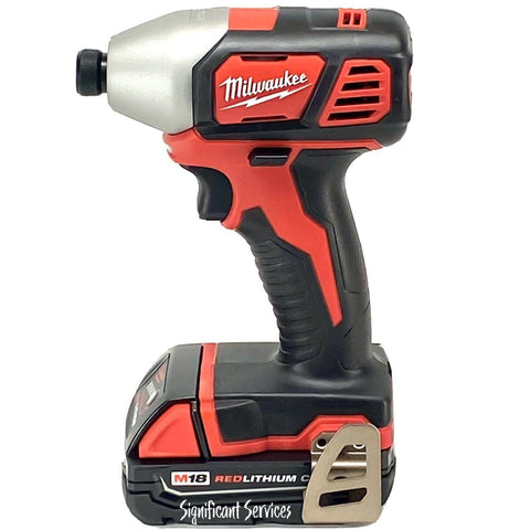 Milwaukee 2656-20 1/4" M18 18V 18 Volt Cordless Hex Impact Driver 2.0 Ah Battery