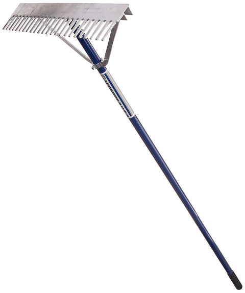 Seymour Midwest 10024 Aluminum Landscape Rake, 24-Inch, Blue