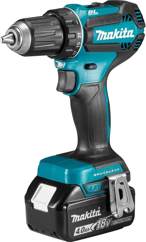 Makita XFD13SM1 18V LXT® Lithium-Ion Brushless Cordless 1/2" Driver-Drill Kit...